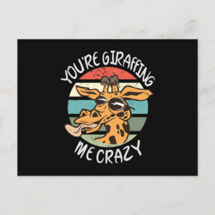 Du gibst mir verrückt postkarte