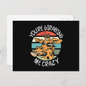 Du gibst mir verrückt postkarte (Vorne/Hinten)