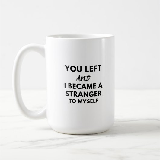 du gingst weg und wurdest kaffeetasse (Links)