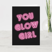 Du Glow Girl Neon Sign Geburtstag
