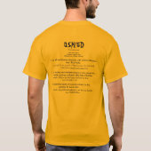 Du Got 74, OSHIED!!!! Endgold T-Shirt (Rückseite)