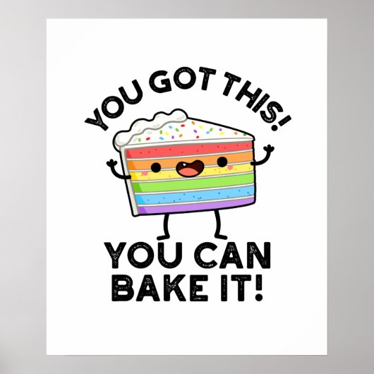 Du Got, dass du es positives Kuchen backen kannst Poster (Vorne)