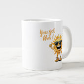 Du Got diese sonnige Sonne mit Sonnenbrille Jumbo-Tasse (Vorderseite Rechts)