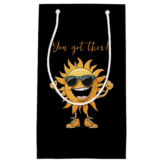 Du Got diese sonnige Sonne mit Sonnenbrille Kleine Geschenktüte (Vorderseite)