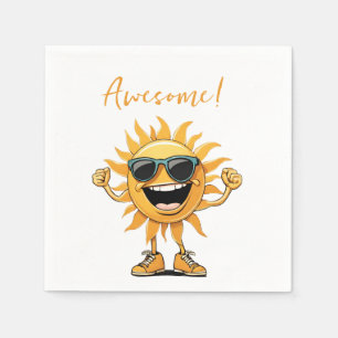 Du Got diese sonnige Sonne mit Sonnenbrille Serviette