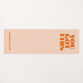 Du got diesen rosa, roten Typografie-Yogamat Yogamatte (Vorderseite (Horizontal))