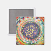 Du Got diesen Spaß mit bunten Hübschen Inspirivity Magnet (Vorderseite/Rückseite)