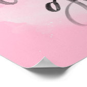 Du got dieses Mädchen in rosa Typografie Poster (Ecke)