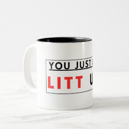 Du Got einfach nur auf! Zweifarbige Tasse