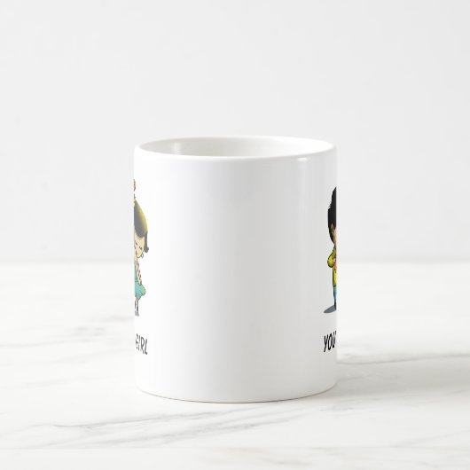 DU GOT MICH, MÄDCHEN Tasse (Mittel)