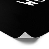 Du Got mir Wonton Funny Dimsum Pun Dark BG Poster (Ecke)