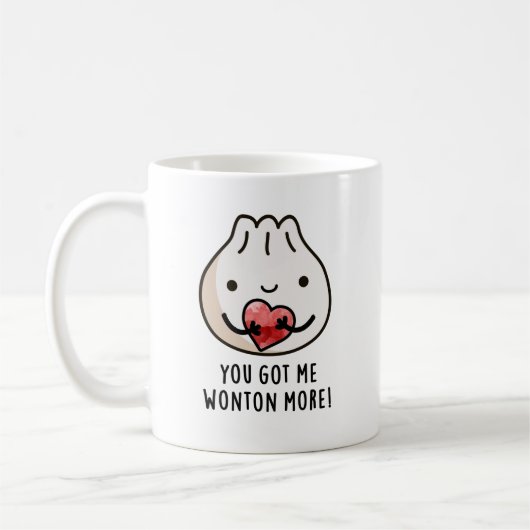 Du Got mir Wonton Mehr Funny Dimsum Pub Kaffeetasse (Links)