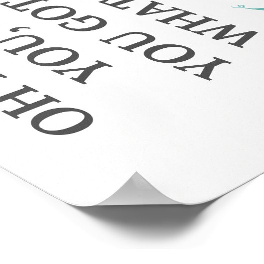 Du Got, was ich Kitchen Poster brauche (Ecke)