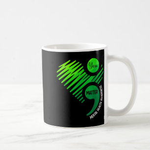 Du Grüner Herz Semikolon Bewusstsein für psychisch Kaffeetasse