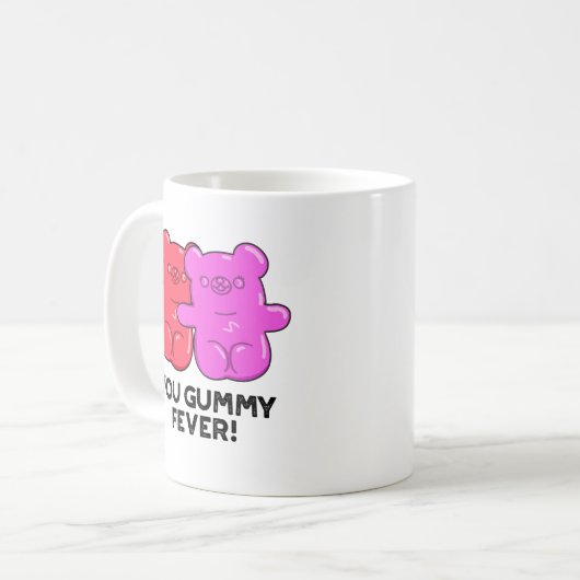Du Gummy Fever Funny Candy Pub Kaffeetasse (Vorderseite Links)