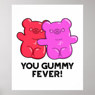 Du Gummy Fever Funny Candy Pub Poster