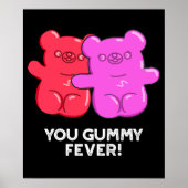 Du Gummy Fever Funny Candy Puff Dark BG Poster (Vorne)