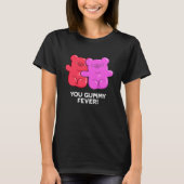 Du Gummy Fever Funny Candy Puff Dark BG T-Shirt (Vorderseite)