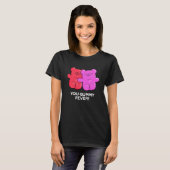 Du Gummy Fever Funny Candy Puff Dark BG T-Shirt (Vorne ganz)