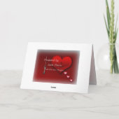 Du hältst den Schlüssel zu meinem Herzen Karte (Rückseite)