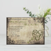 Du hältst den Schlüssel zu meiner Herzhochzeit-Ein Einladung (Stehend Vorderseite)