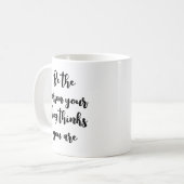 Du hältst dich für Hundegeschenk Kaffeetasse (Vorderseite Links)