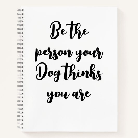 Du hältst dich für Hundegeschenk Notizblock (Vorderseite)
