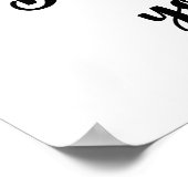 Du hältst dich für Hundegeschenk Poster (Ecke)