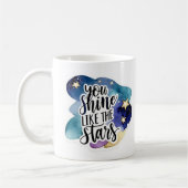 Du hältst dich wie die Sterne-Tasse Kaffeetasse (Links)