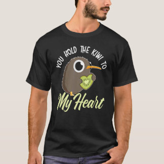 Du hältst die Kiwi an mein Herz Tier Pun Kiwi Voge T-Shirt