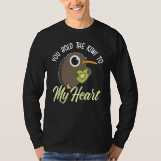 Du hältst die Kiwi an mein Herz Tier Pun Kiwi Voge T-Shirt