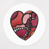 Du hältst mein Herz Etiketten (Design 2)