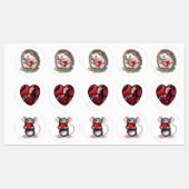 Du hältst mein Herz Etiketten (Blatt)