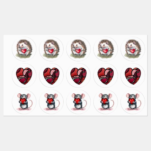 Du hältst mein Herz Etiketten (Blatt)