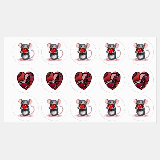 Du hältst mein Herz Etiketten (Blatt)