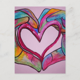 Du hältst mein Herz in den Händen Postkarte