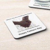 Du hältst meine Hand, du hältst mein Herz Getränkeuntersetzer (Linke Seite)