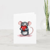 Du hältst meine Herzgrußkarte Karte (Vorderseite)