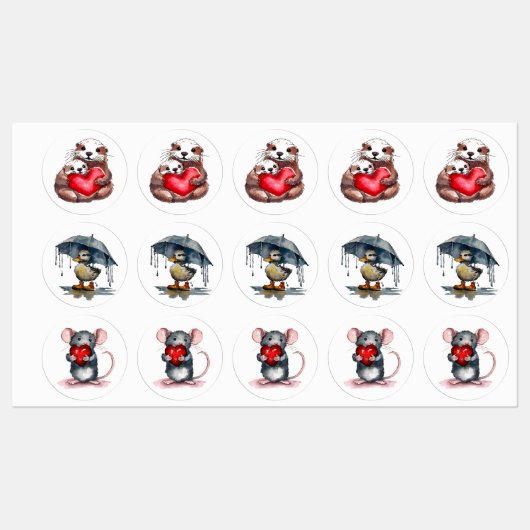 Du hältst meine Herzmarken Etiketten (Blatt)