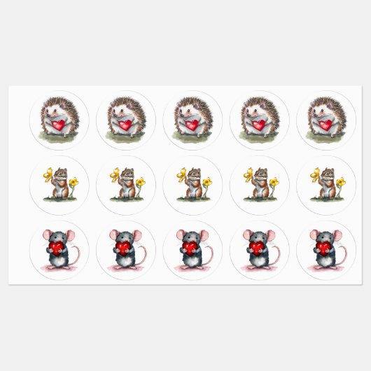 Du hältst meine Herzmarken Etiketten (Blatt)