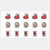 Du hältst meine Herzmarken Etiketten (Blatt)