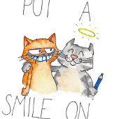 DU HAST AUF MEINER Grußkarte EIN LÄCHELN GEMACHT Karte