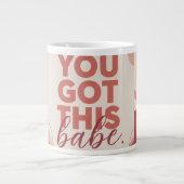 Du hast das Babe für deine Liebe Jumbo-Tasse (Vorderseite)