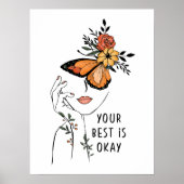 Du hast das Beste aus der Schmetterlingsflora Poster (Vorne)