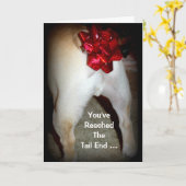 Du hast das Ende eines weiteren Jahres am Schwanz  Karte (Gelbe Blume)