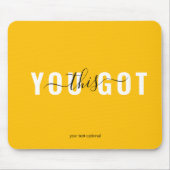 DU HAST DAS GOT! Trendy, Salon Mousepad (Vorne)