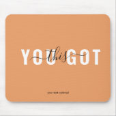 DU HAST DAS GOT! Trendy, Salon Mousepad (Vorne)