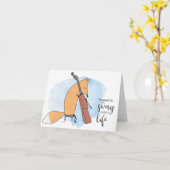 Du hast das Lied zum Leben erweckt Karte (Gelbe Blume)