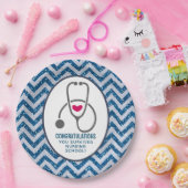 Du hast das Stethoskop der Krankenschule überlebt Pappteller (Party)