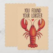 Du hast deine Hummerfreude gefunden Feiertagskarte (Vorne/Hinten)